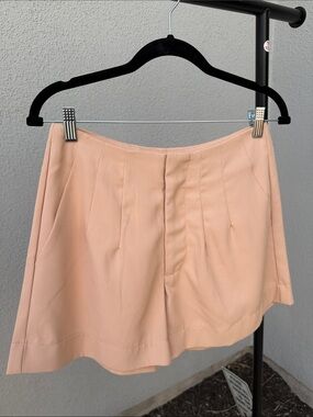 HYFVE Peach High-Waist Pleated Women Shorts